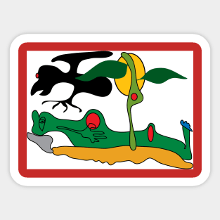 Man Dreaming Sticker